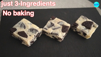 No-Bake White Chocolate And Oreo Fudge | Easy No Bake Dessert No-Bake White Chocolate And Oreo Fudge | Easy No Bake Dessert